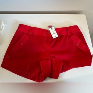Express Vibrant Red Women's Dressy Shorts